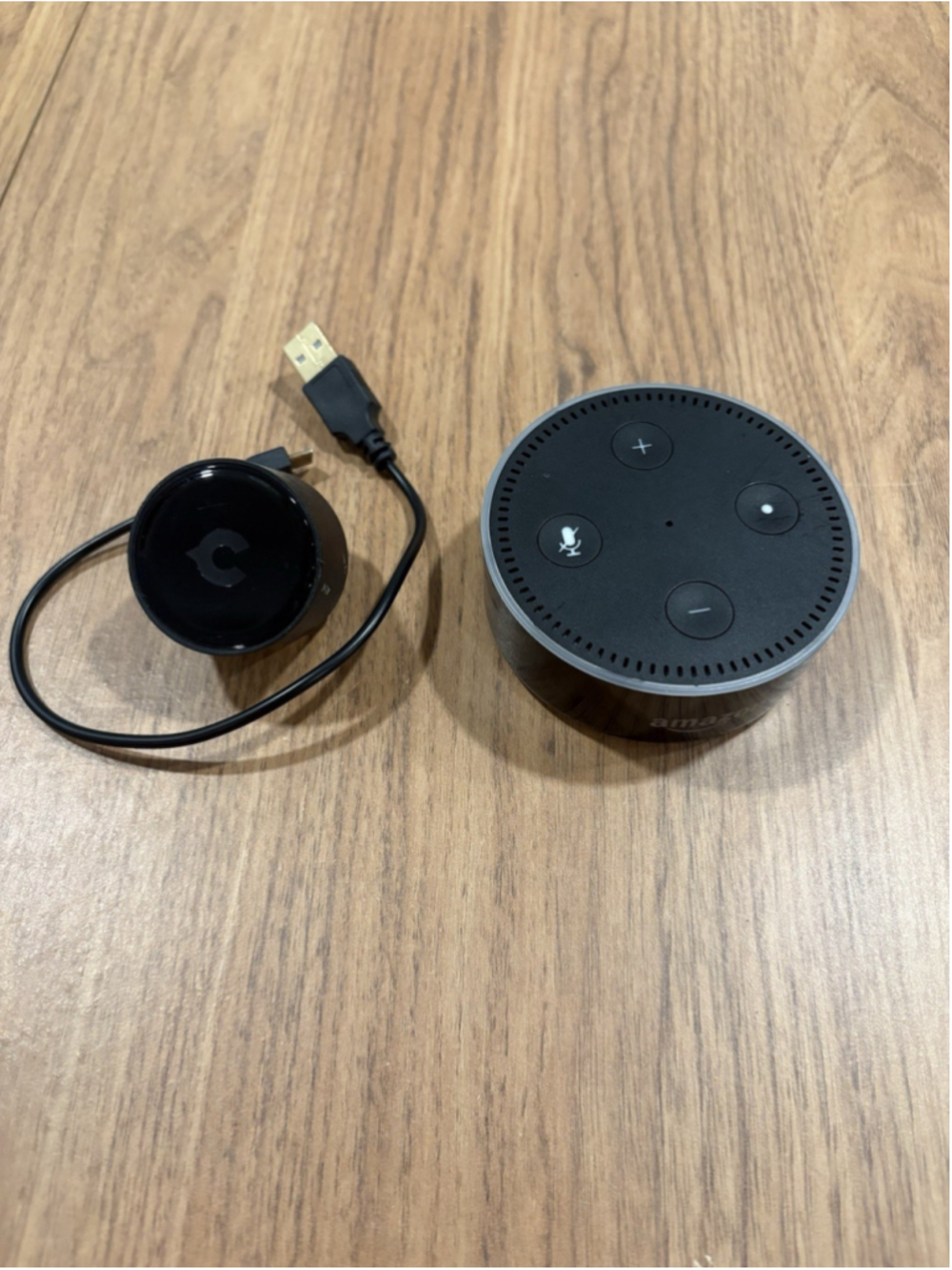 Amazon Echo Dot 2nd Gen Alexa Smart Speaker Black w/ OEM Power Adapter